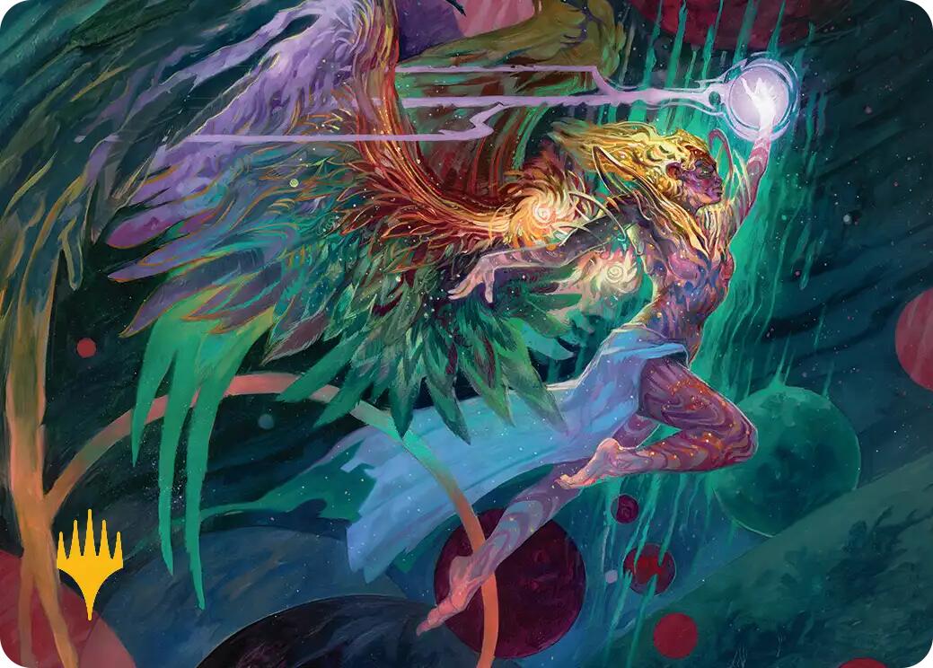 Exalted Sunborn Art Card (Gold-Stamped Signature) [Edge of Eternities Art Series] | Good Games Modbury