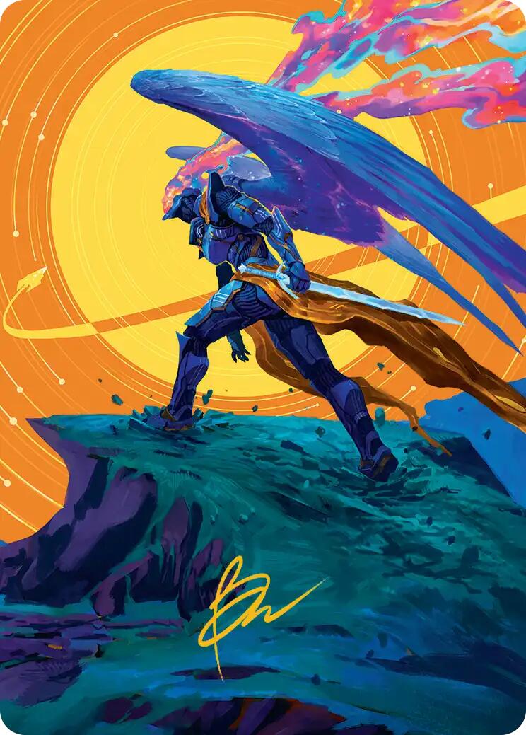 Astelli Reclaimer Art Card (Gold-Stamped Signature) [Edge of Eternities Art Series] | Good Games Modbury