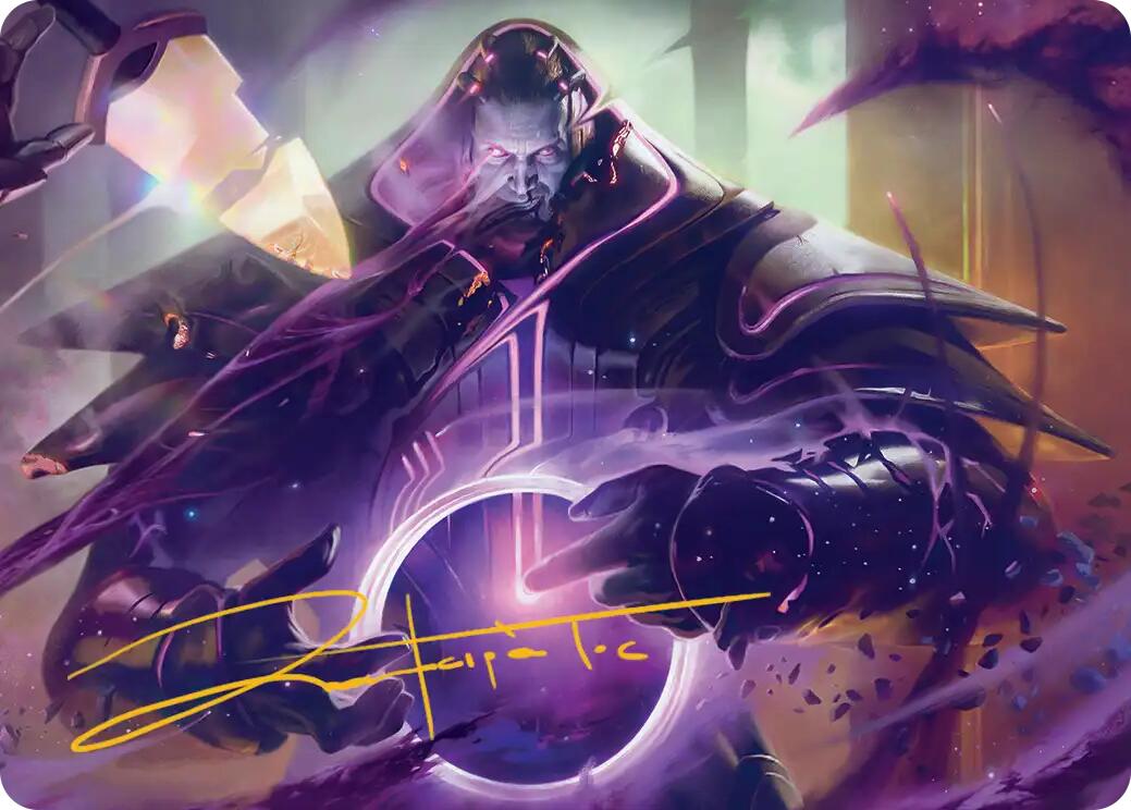 Embrace Oblivion Art Card (Gold-Stamped Signature) [Edge of Eternities Art Series] | Good Games Modbury