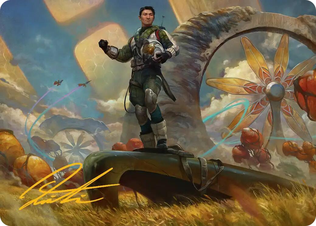 Galactic Wayfarer Art Card (Gold-Stamped Signature) [Edge of Eternities Art Series] | Good Games Modbury