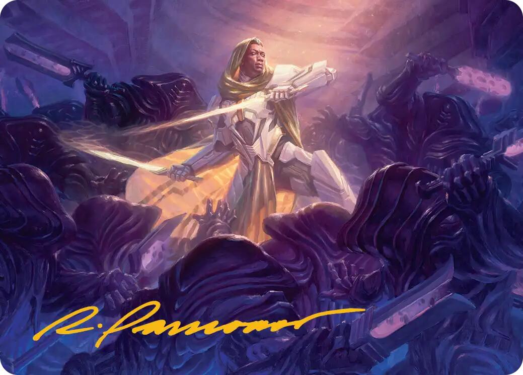 Syr Vondam, Sunstar Exemplar Art Card (Gold-Stamped Signature) [Edge of Eternities Art Series] | Good Games Modbury