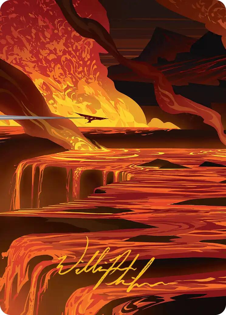 Blast Zone Art Card (Gold-Stamped Signature) [Edge of Eternities Art Series] | Good Games Modbury