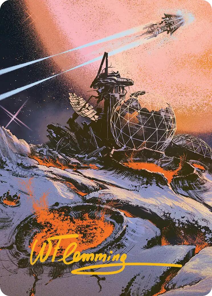 Petrified Field Art Card (Gold-Stamped Signature) [Edge of Eternities Art Series] | Good Games Modbury