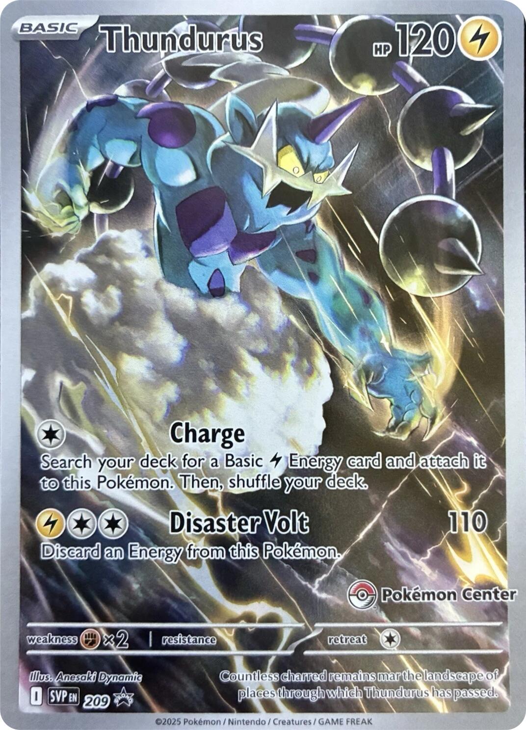 Thundurus (209) (Pokemon Center Exclusive) [Scarlet & Violet: Black Star Promos] | Good Games Modbury