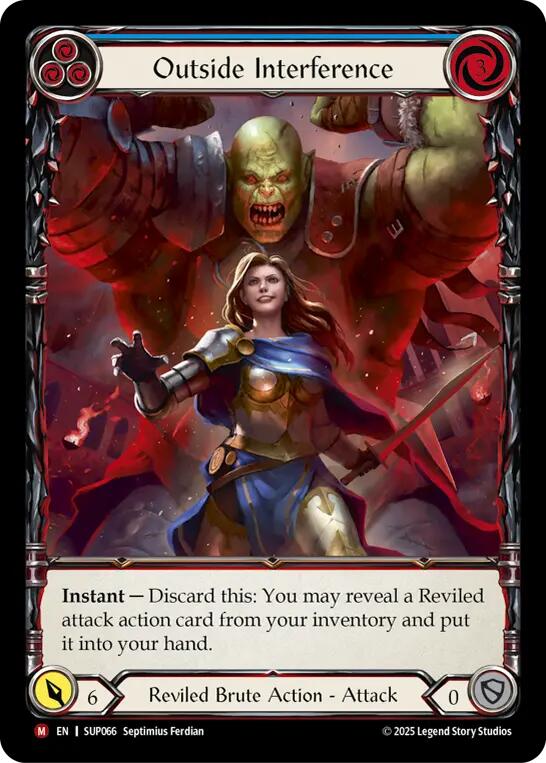 Outside Interference (Extended Art) [SUP066] (Super Slam)  Cold Foil | Good Games Modbury