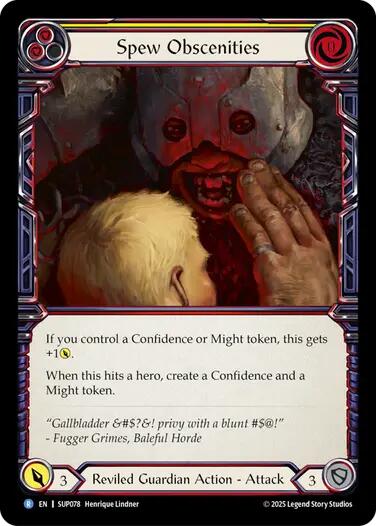 Spew Obscenities [SUP078] (Super Slam)  Rainbow Foil | Good Games Modbury