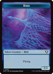 Bird // Golem (0012) Double-Sided Token [Edge of Eternities Tokens] | Good Games Modbury