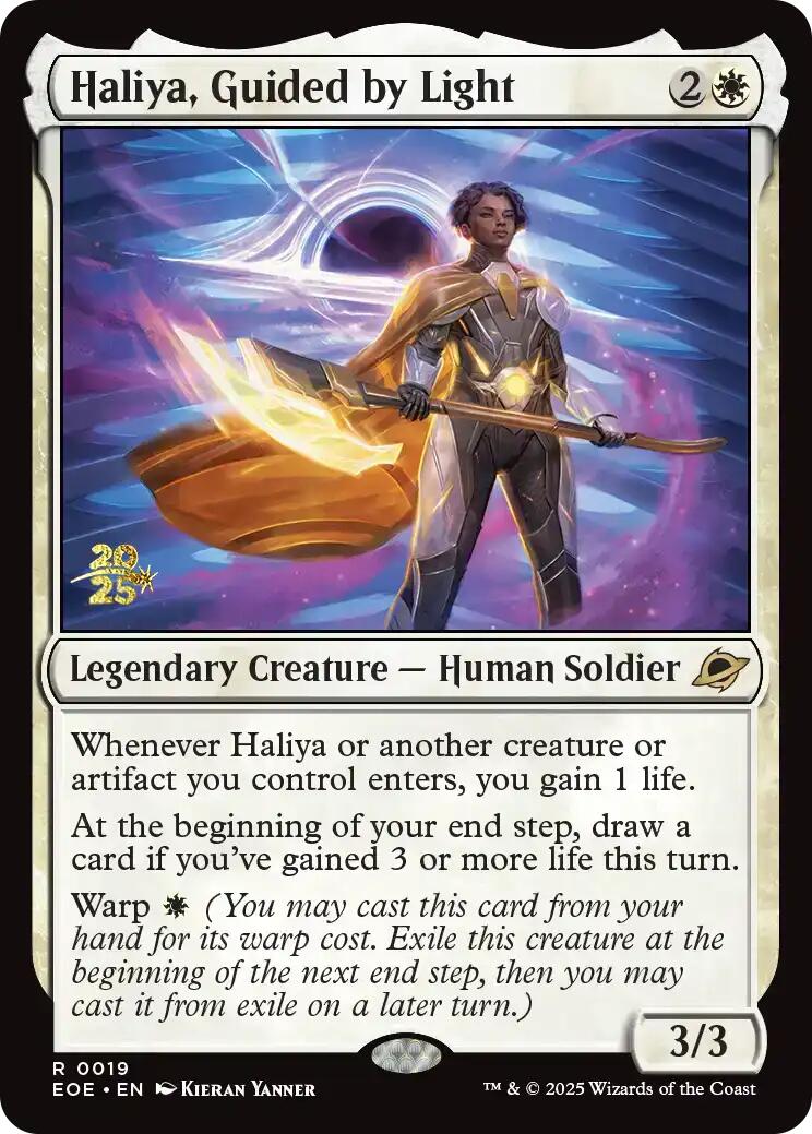Haliya, Guided by Light [Edge of Eternities Prerelease Promos] | Good Games Modbury