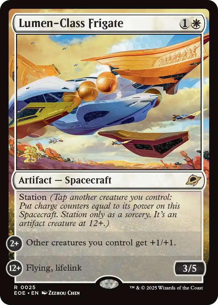 Lumen-Class Frigate [Edge of Eternities Prerelease Promos] | Good Games Modbury