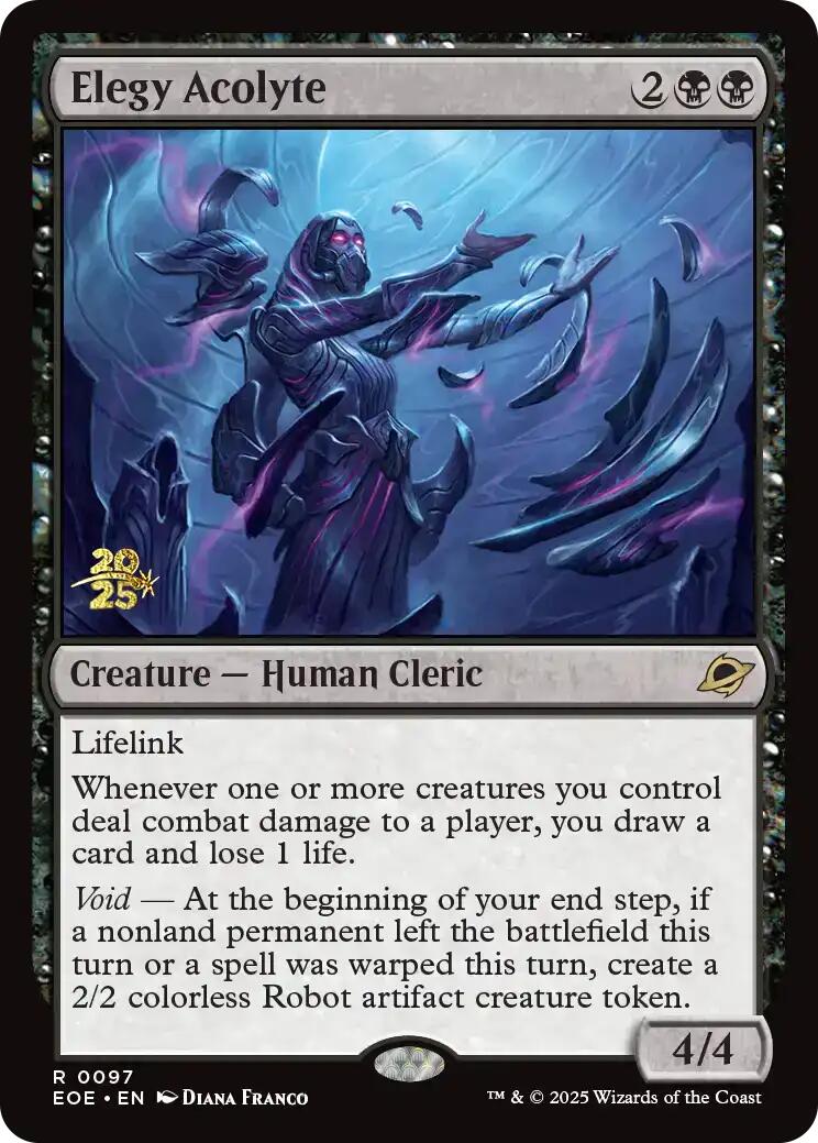 Elegy Acolyte [Edge of Eternities Prerelease Promos] | Good Games Modbury