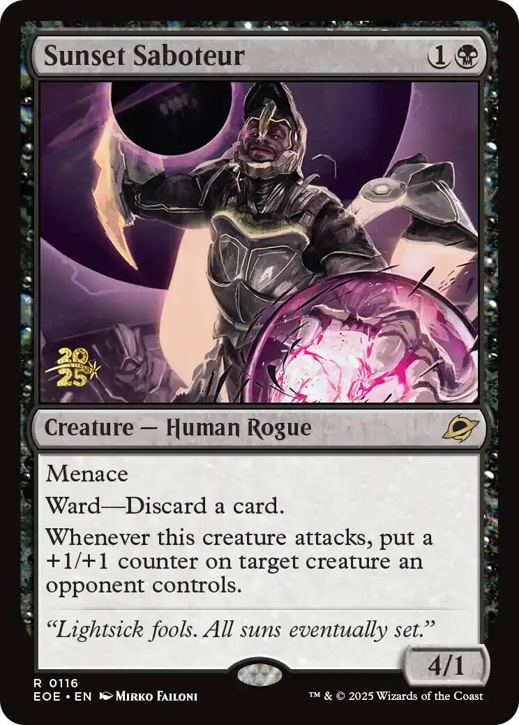 Sunset Saboteur [Edge of Eternities Prerelease Promos] | Good Games Modbury