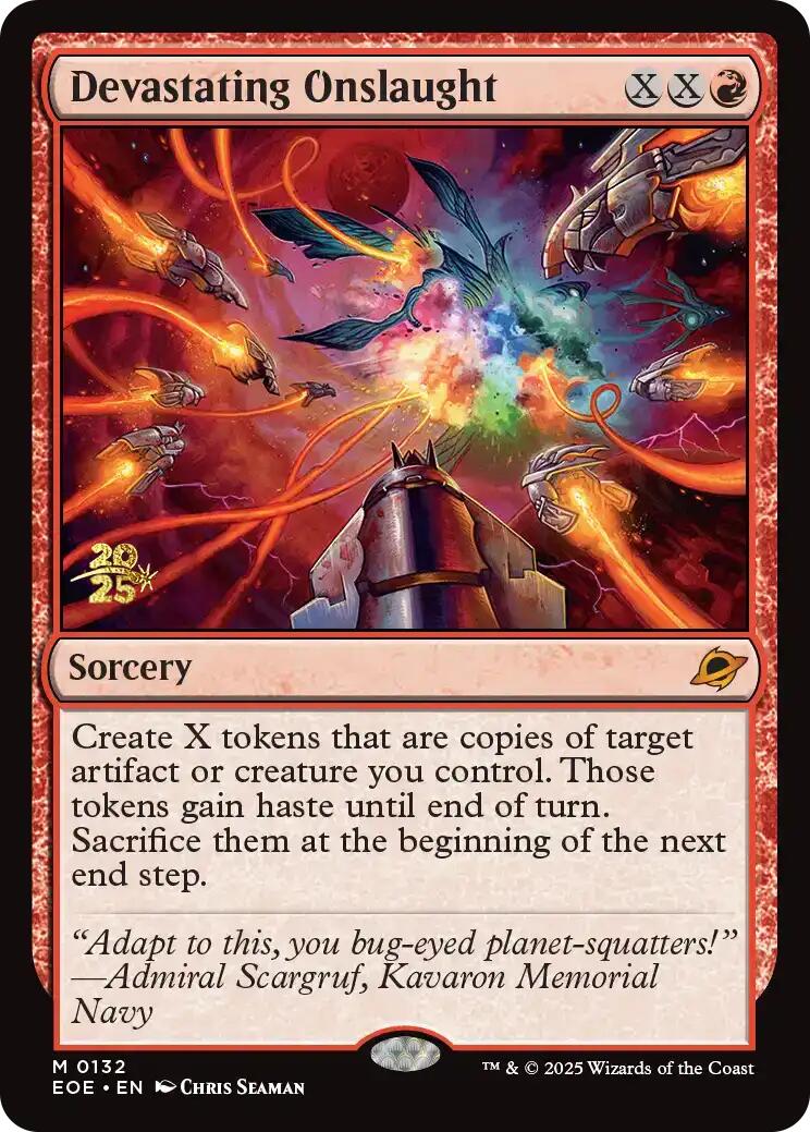 Devastating Onslaught [Edge of Eternities Prerelease Promos] | Good Games Modbury