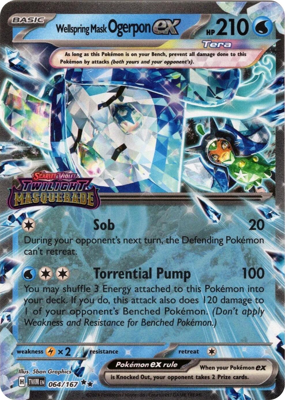 Wellspring Mask Ogerpon ex (064/167) (Stamped) [Miscellaneous Cards] | Good Games Modbury