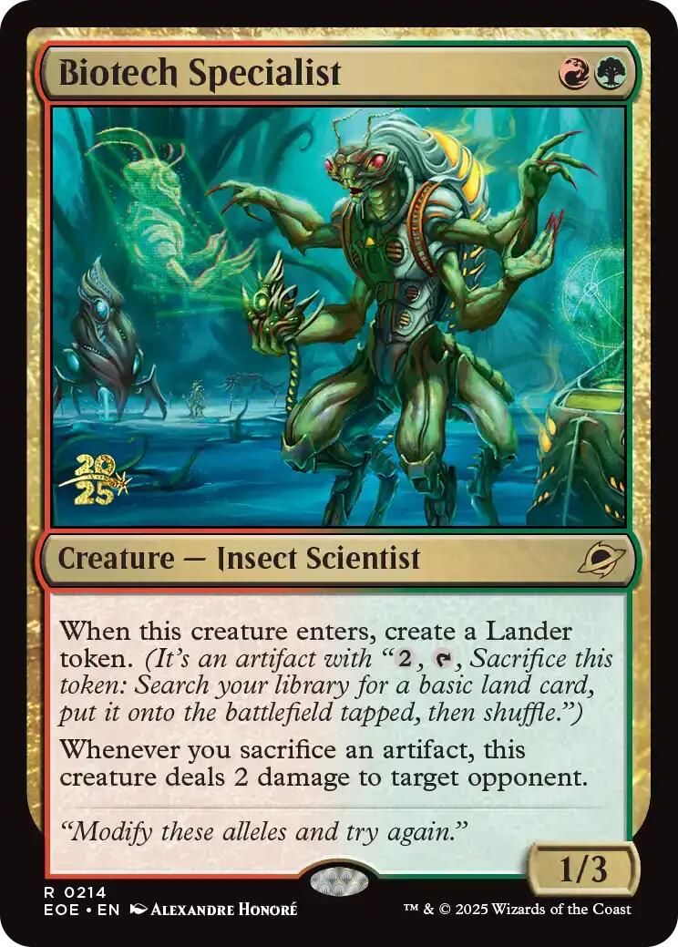 Biotech Specialist [Edge of Eternities Prerelease Promos] | Good Games Modbury