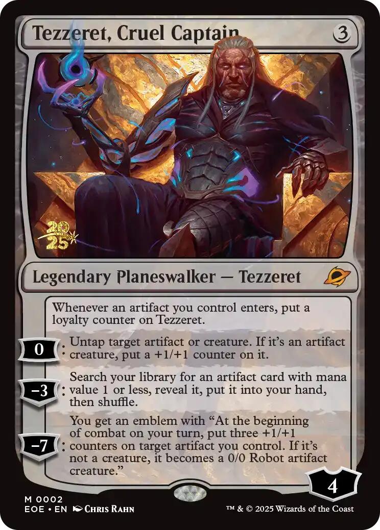 Tezzeret, Cruel Captain [Edge of Eternities Prerelease Promos] | Good Games Modbury