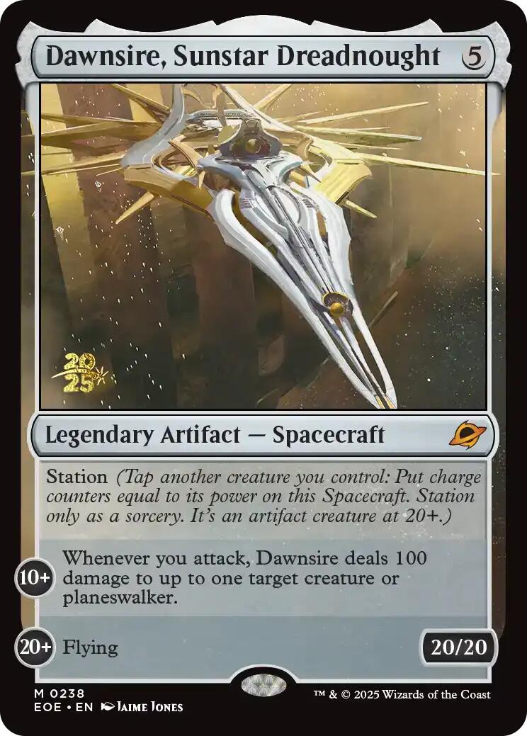 Dawnsire, Sunstar Dreadnought [Edge of Eternities Prerelease Promos] | Good Games Modbury