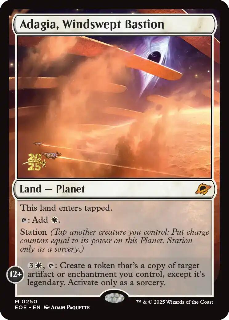 Adagia, Windswept Bastion [Edge of Eternities Prerelease Promos] | Good Games Modbury