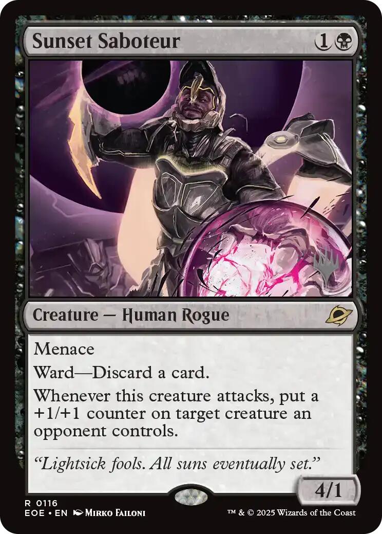 Sunset Saboteur [Edge of Eternities Promo Pack] | Good Games Modbury