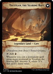 Brass's Tunnel-Grinder // Tecutlan, The Searing Rift (Extended Art) [The Lost Caverns of Ixalan] | Good Games Modbury