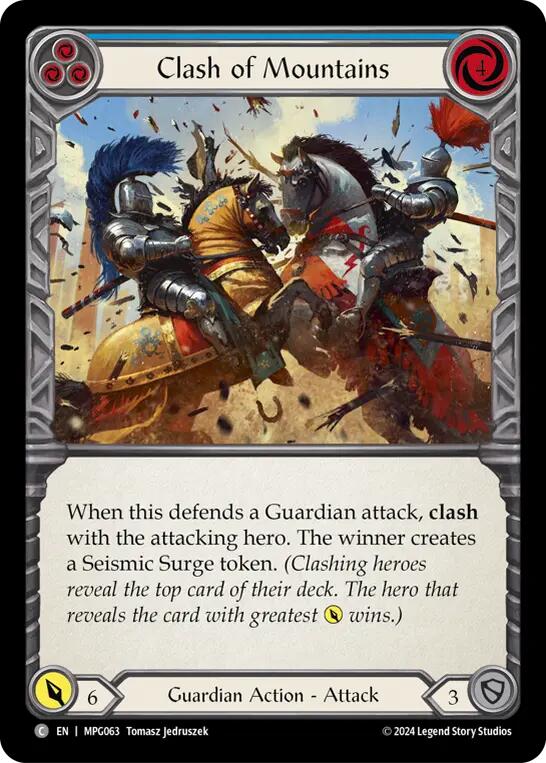 Clash of Mountains (Blue) [MPG063] (Mastery Pack Guardian) | Good Games Modbury