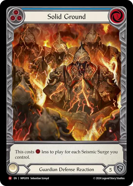 Solid Ground (Extended Art) [MPG019] (Mastery Pack Guardian)  Rainbow Foil | Good Games Modbury