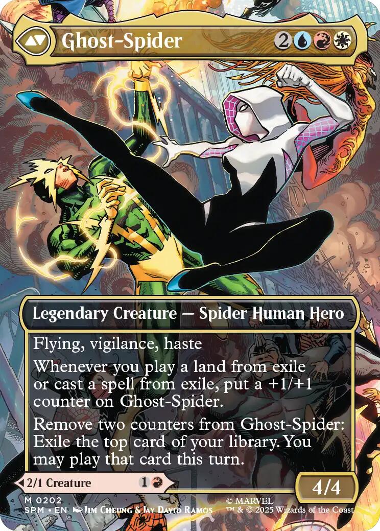 Gwen Stacy (0202) (Borderless) [Marvel's Spider-Man] | Good Games Modbury