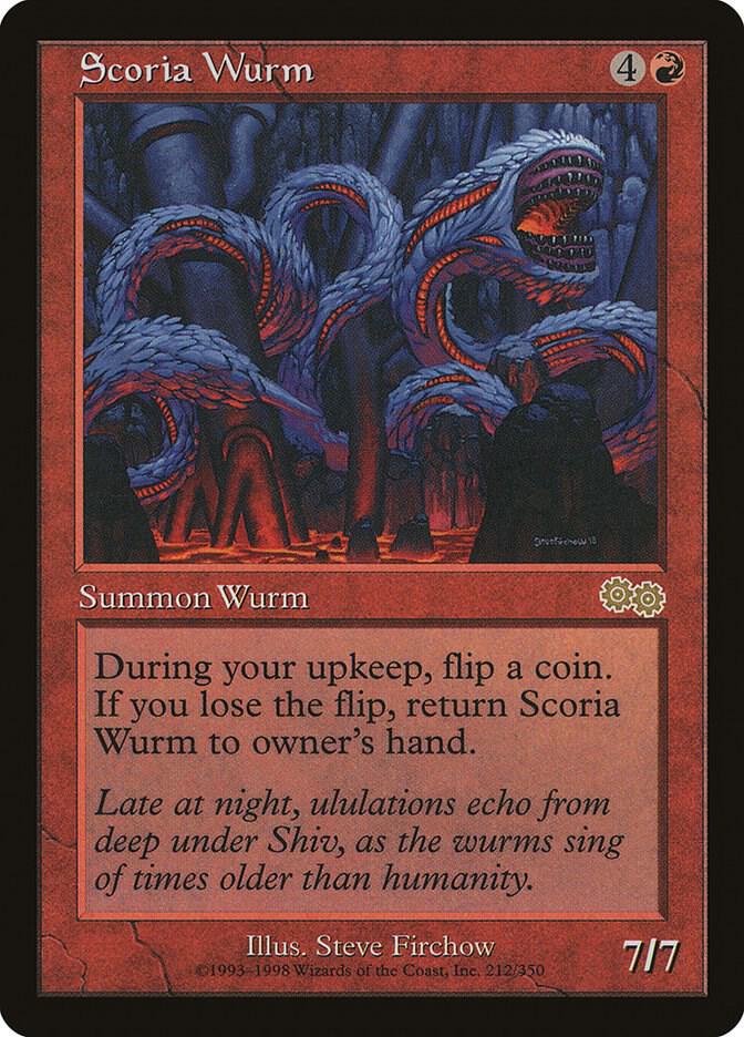 Scoria Wurm 212/350 (Urza's Saga)  | Good Games Modbury