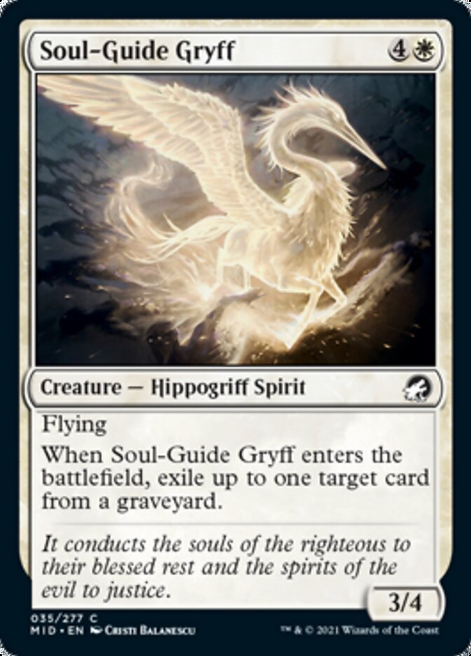 Soul-Guide Gryff [Innistrad: Midnight Hunt] | Good Games Modbury