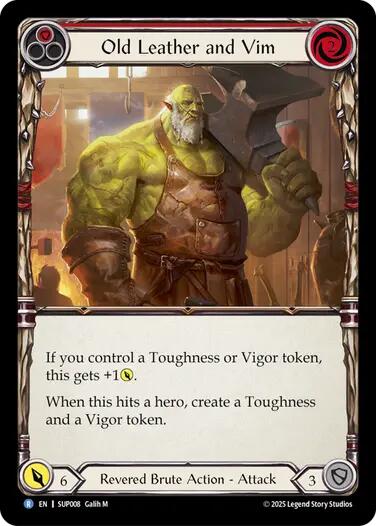 Old Leather and Vim [SUP008] (Super Slam)  Rainbow Foil | Good Games Modbury