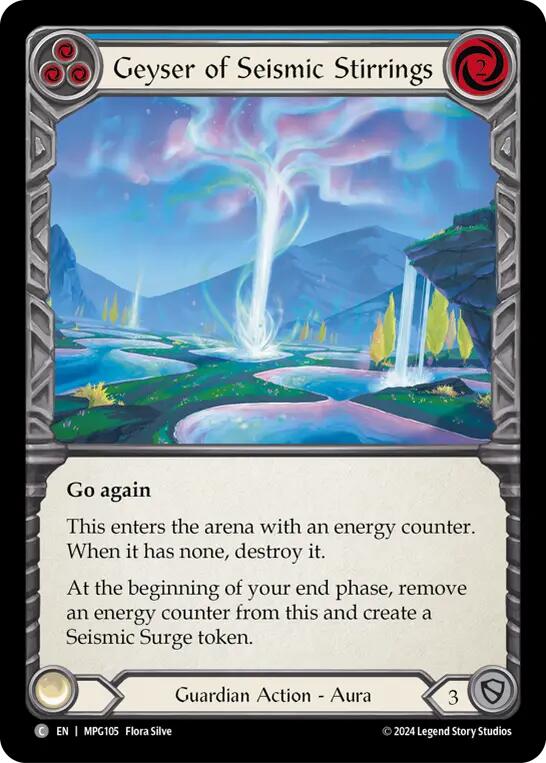 Geyser of Seismic Stirrings (Blue) [MPG105] (Mastery Pack Guardian) | Good Games Modbury