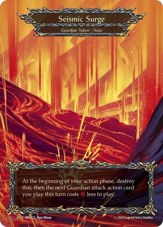 Seismic Surge (Lava) (Marvel) [MPG112] (Mastery Pack Guardian)  Cold Foil | Good Games Modbury