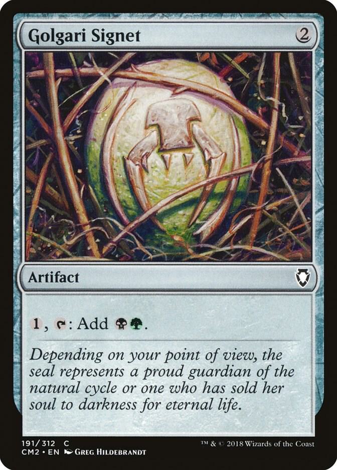 Golgari Signet 191 191/312 (Commander Anthology Volume II)  | Good Games Modbury