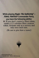 Blank Hero Token [FINAL FANTASY Tokens] | Good Games Modbury