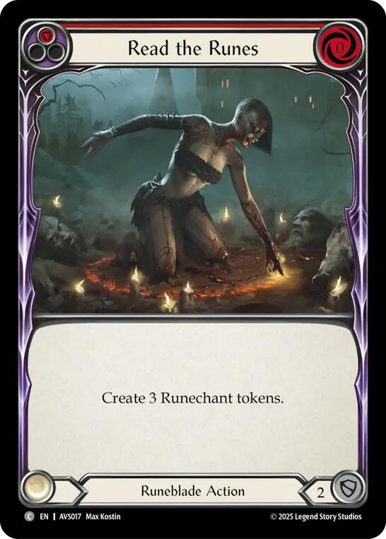 Read the Runes (Red) [AVS017] (Armory Deck: Legends Viserai) | Good Games Modbury