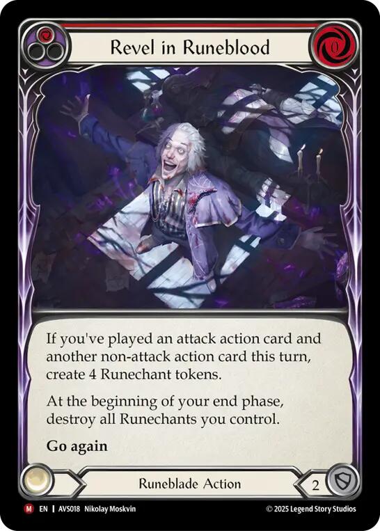 Revel in Runeblood (Red) [AVS018] (Armory Deck: Legends Viserai) | Good Games Modbury
