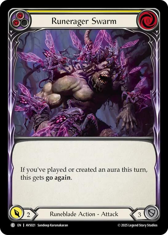 Runerager Swarm (Yellow) [AVS021] (Armory Deck: Legends Viserai) | Good Games Modbury