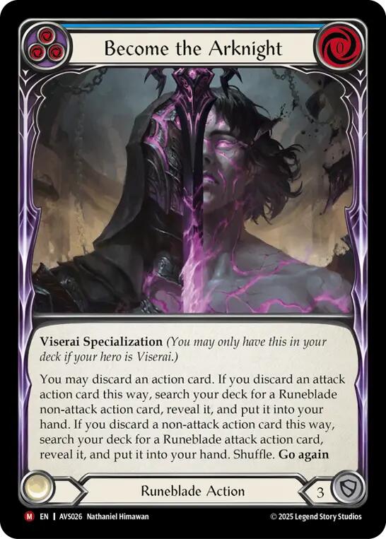 Become the Arknight (Blue) [AVS026] (Armory Deck: Legends Viserai) | Good Games Modbury