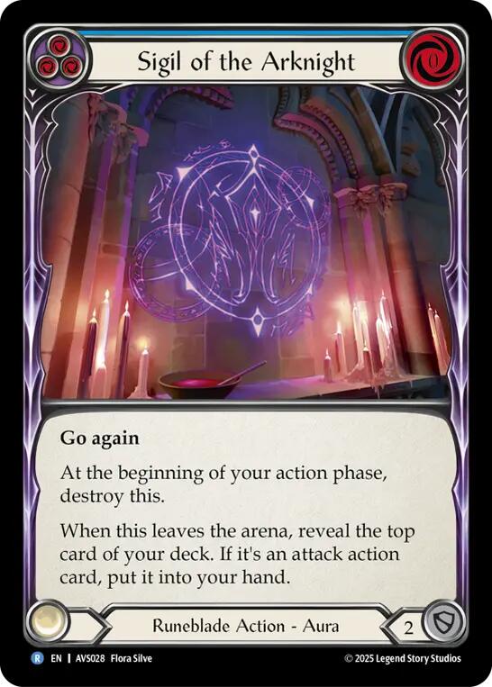 Sigil of the Arknight (Blue) [AVS028] (Armory Deck: Legends Viserai) | Good Games Modbury