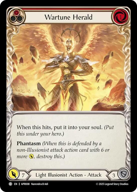 Wartune Herald (Red) [APR008] (Armory Deck: Legends Prism) | Good Games Modbury