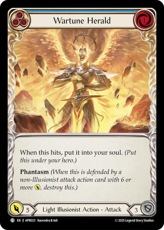 Wartune Herald (Blue) [APR023] (Armory Deck: Legends Prism) | Good Games Modbury