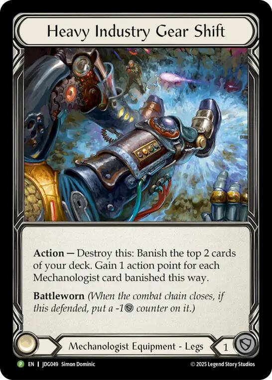 Heavy Industry Gear Shift [JDG049] (Promo)  Cold Foil | Good Games Modbury