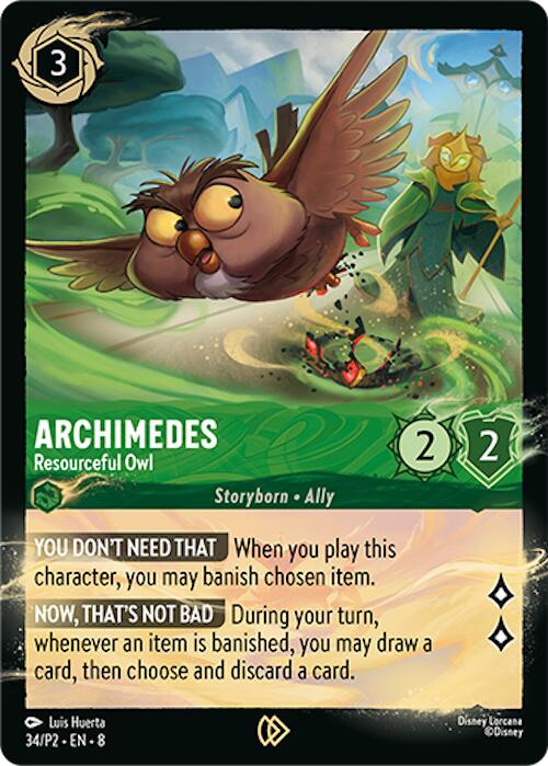 Archimedes - Resourceful Owl (34/P2) [Promo Cards] | Good Games Modbury