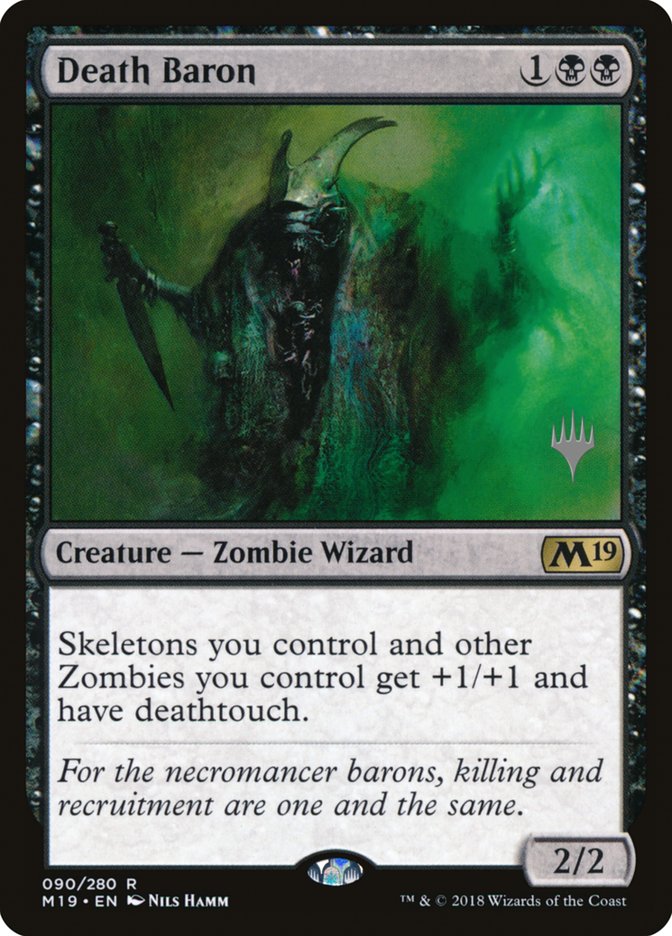 Death Baron (Promo Pack) [Core Set 2019 Promos] | Good Games Modbury