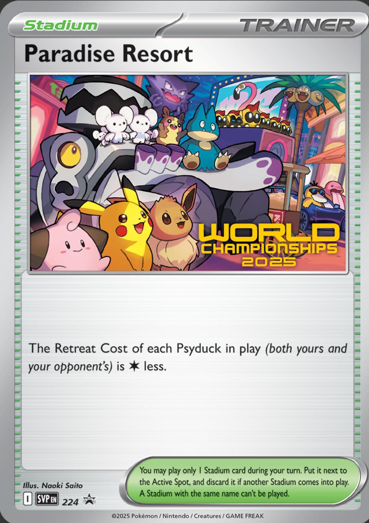 Paradise Resort (224) (World Championships 2025) [Scarlet & Violet: Black Star Promos] | Good Games Modbury