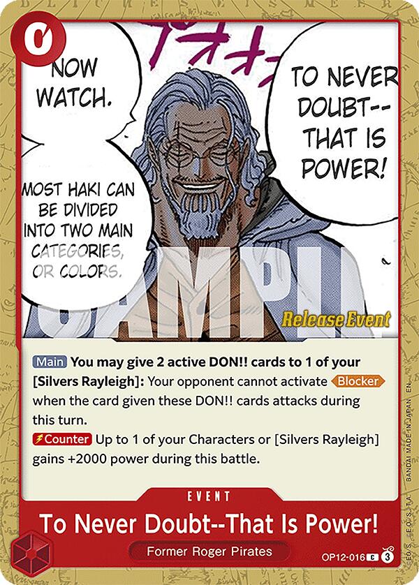 To Never Doubt--That Is Power! [Legacy of the Master Release Event Cards] | Good Games Modbury
