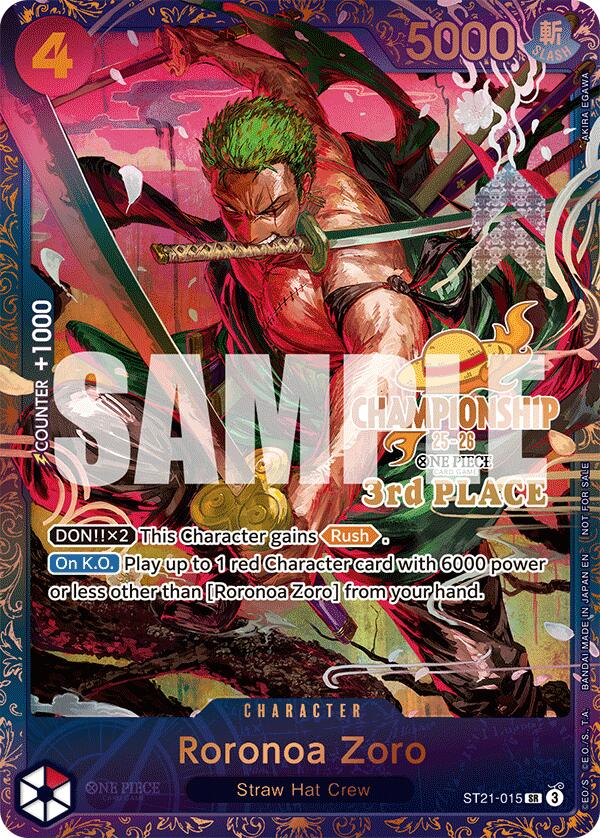Roronoa Zoro (CS 25-26 3rd Place) [One Piece Promotion Cards] | Good Games Modbury