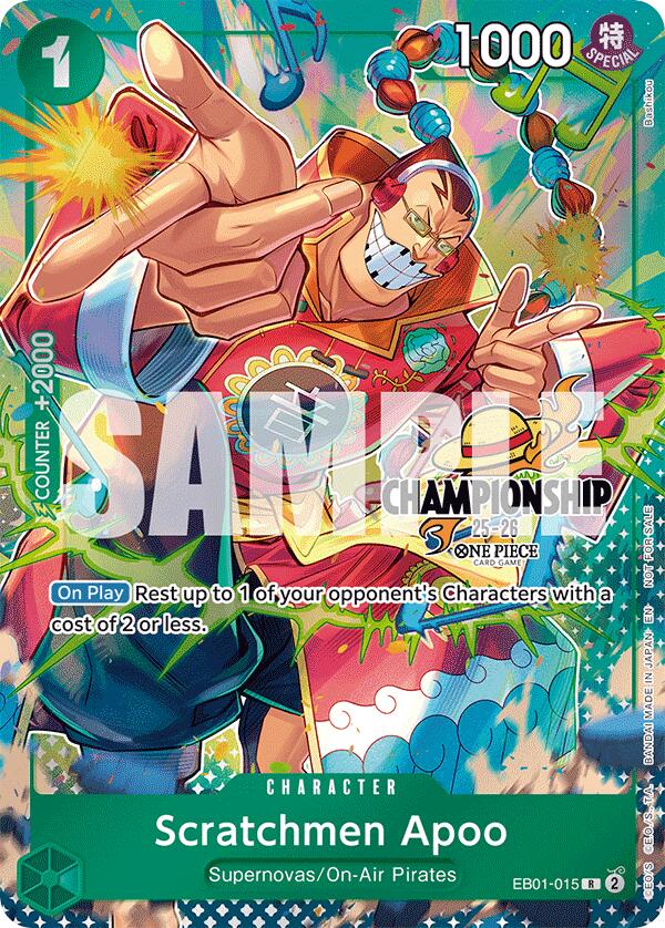 Scratchmen Apoo (CS 25-26 Celebration Pack) [One Piece Promotion Cards] | Good Games Modbury