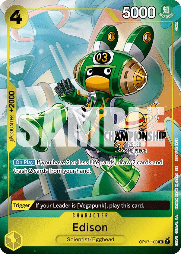 Edison (CS 25-26 Celebration Pack) [One Piece Promotion Cards] | Good Games Modbury