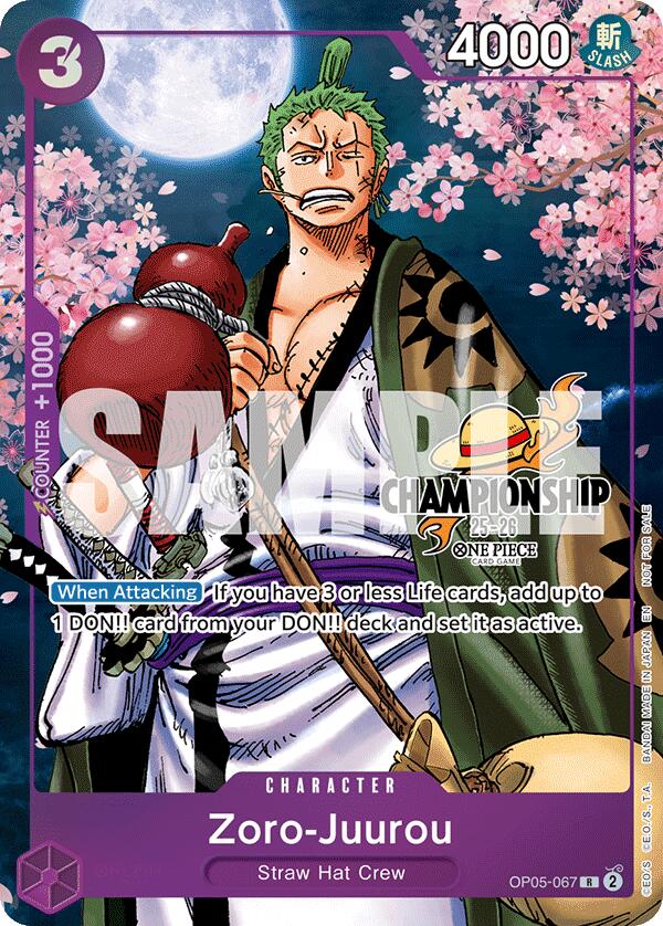 Zoro-Juurou (CS 25-26 Event Pack Finalist Ver.) [One Piece Promotion Cards] | Good Games Modbury