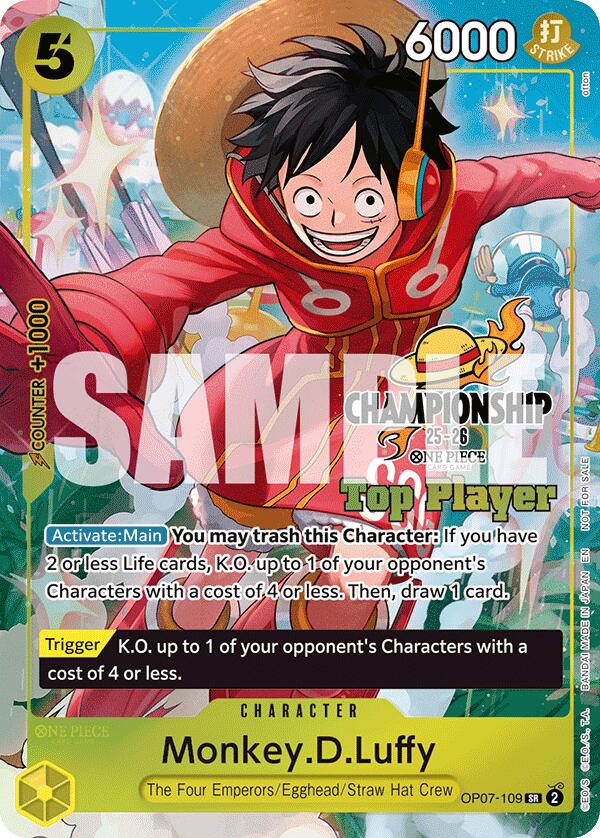 Monkey.D.Luffy (CS 25-26 Top Player Pack) [One Piece Promotion Cards] | Good Games Modbury